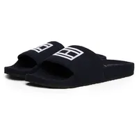 Tommy Hilfiger Pantolette »FLAG WARM HILIFGER POOL SLIDE" Gr. 43, dunkelblau, , 39361763-43