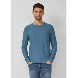 s.Oliver Strickpullover mit Flammgarnstruktur Blau 3XL