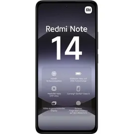 Xiaomi Redmi Note 14 4G 8 GB RAM 256 GB Midnight Black