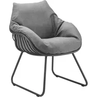 Solpuri Lounge Sessel XL Aluminium anthrazit standard 625 - taupe