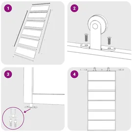 vidaXL Golden rechts 102,5 x 205 cm gold