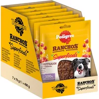 PEDIGREE Hundesnacks RANCHOS Superfoods mit Truthahn 7x70g