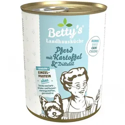 Hunde Nassfutter Sensitiv Betty's Landhausküche Pferd mit Kartoffel
