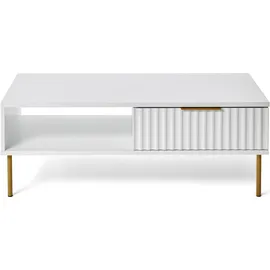 Jahnke Carve Coffee SK Weiß Gold 108 x 38,8 x 55 cm