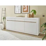 INOSIGN Sideboard »Chester, moderne Anrichte, Kommode mit Stauraum, Schrank, Weiß matt B/H/T: ca. 217x90x42 cm breit