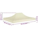 vidaXL Partyzelt-Dach 4,5x3 m Creme 270 g/m2