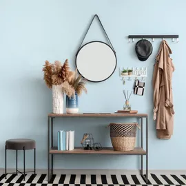 Relaxdays Schlüsselbrett mit Ablage, Schlüssel Wandhalter mit 8 Haken, Gusseisen, Vintage Schlüsselboard Flur, Bronze