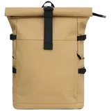 MIRROSI Rucksack Damen- und Herren-Tagesrucksack, großes Volumen XL: 19–25 L (32x48x14cm, Wasserdicht), aus hochwertigem Kunstleder, Rucksack, Daypack gelb
