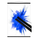 Close Up Kunststoff Posterleisten schwarz (100 cm) Poster-Aufhänger, Posterschienen, Plakatleisten, Klemmschienen (39 inch)