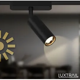 Briloner Luxtrail Komplettset, 4x LED Tracklight, Schwenkbar, Einspeisung, Schwarz 2 m - Schwarz
