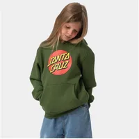 Santa Cruz Youth Classic Dot Hoodie Dark Moss 11/12