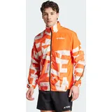 adidas TERREX Multi Printed Windjacke weiß|orange 2XL