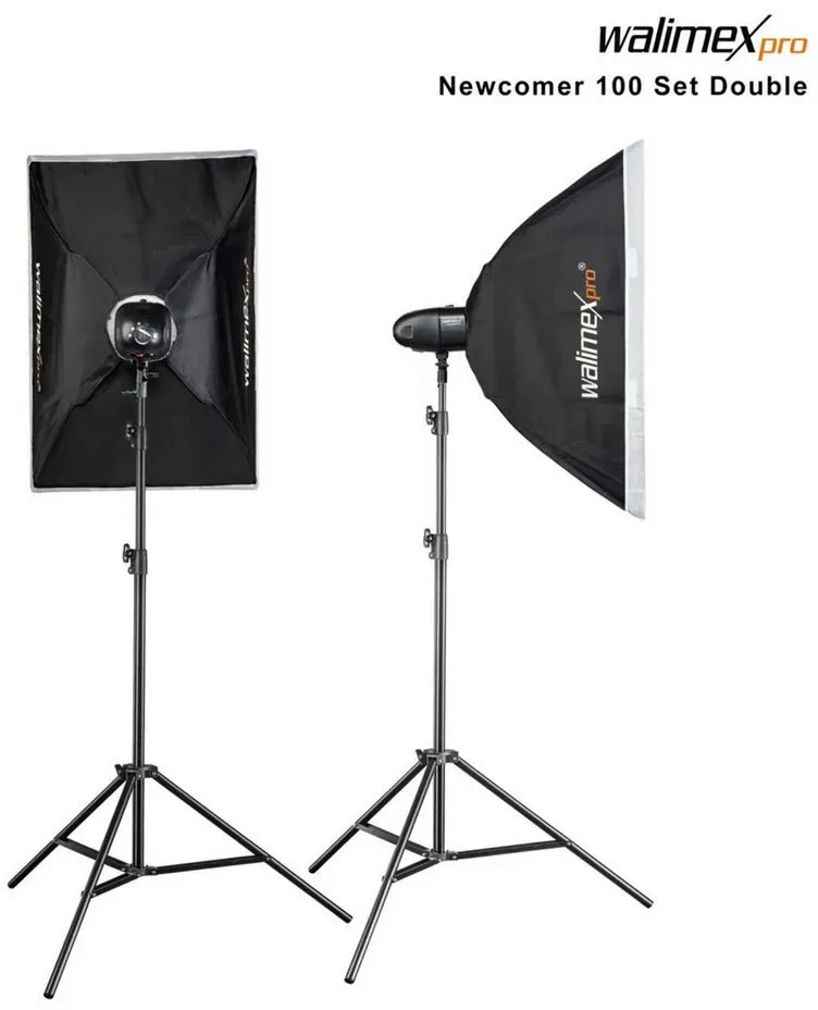 Preisvergleich Produktbild walimex pro Newcomer 100 II Set Double Studio-Blitzgerät