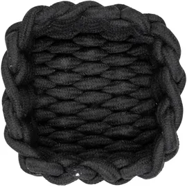 Schöner Wohnen Aufbewahrungskorb Melara 16,5 x 16,5 x 7,5 cm schwarz