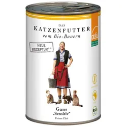 defu Nassfutter Katze Gans Sensitiv bio 400g