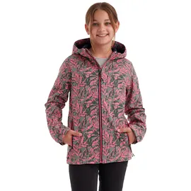 KILLTEC Mädchen Softshelljacke/Outdoorjacke mit Kapuze Mädchen Softshelljacke Print, light moss, 152, 43200-000