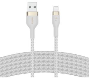 Belkin Ladekabel BoostCharge Pro Flex, weiß, USB A auf Apple Lightning, 3m