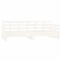 VidaXL Tagesbett Ausziehbar Weiß Massivholz Kiefer 2x(90x200) cm