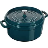 Staub Cocotte 28 cm rund la-mer