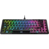 Turtle Beach Vulcan II Mini Gaming-Tastatur, 65% optische Gaming-Tastatur, anpassbare RGB-Beleuchtung, Tastenduplikationstechnologie, Aluminiumplatte, Schwarz