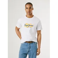 Pepe Jeans Milton Kurzarm-t-shirt - White - 2XL