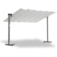 LECO Standmarkise Waved 400 x 250 cm grau