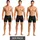 Puma Boxershorts 3er Pack schwarz M