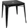 Bolero Bistro quadratischer Stahltisch 66 x 66 cm Schwarz