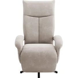 sit&more TV-Sessel Zoe Polyester 74 x 112 x 82 cm grau mit Kopfteilverstellung & 360 Drehfunktion