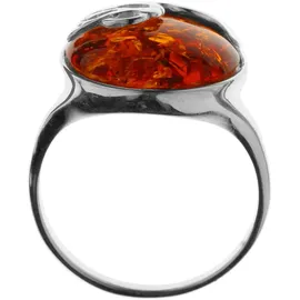 Ostsee-Schmuck Fingerring OSTSEE-SCHMUCK "Ostsee-Schmuck Ring Windflüchter 15 mm Ring Windflüchter 15 mm" Gr. 56, silber 925, (Sterlingsilber), Fingerring