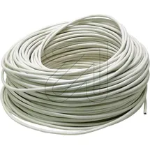 general cavi s.p.a. Schlauchleitung H03VV-F 2x0,75mm2 Weiß 100m
