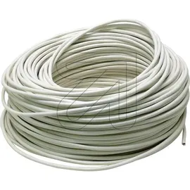 general cavi s.p.a. Schlauchleitung H03VV-F 2x0,75mm2 Weiß 100m