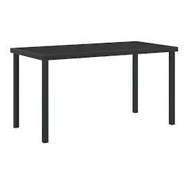 vidaXL 5-teiliges Garten-Dining-Set mit Kissen Schwarz Textilene und Stahl