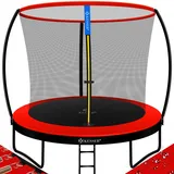 Kesser Trampolin Premium 305 cm inkl. Sicherheitsnetz rot/schwarz