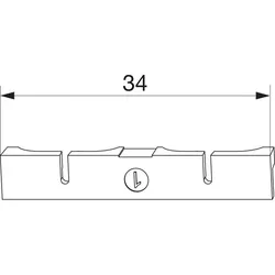 MACO-TRONIC Unterlage für Reedkontakt Typ 2, PVC, weiß (363183)