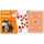 Modiano Poker Spielkarten "Cristallo" 4 Index orange