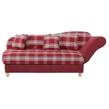 Max Winzer Recamiere Flachgewebe 1-Sitzer Rot