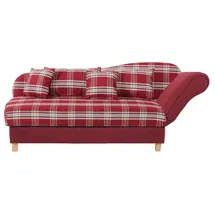 Max Winzer Recamiere Flachgewebe 1-Sitzer Rot