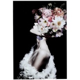 Kare Glasbild, Flowery Beauty 80x120cm