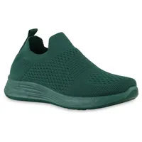 VAN HILL Damen Slip Ons in Grün