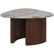 MASSIVMOEBEL24.DE Couchtisch Akazie Braun 65 x 65 x 41 cm