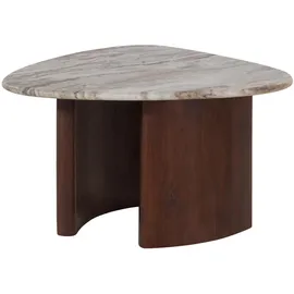 MASSIVMOEBEL24.DE Couchtisch Akazie Braun 65 x 65 x 41 cm