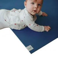 SanoSoft Krabbelmatte - Oeko-Tex® Blau, | Gr.: 180x160 cm