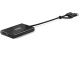 Club 3D USB Typ-C (mit USB Typ-A Adapter) auf dualen HDMI (4K60Hz) Video Splitter mit DisplayLink