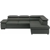 sit&more Ecksofa »Alcudia L-Form«, wahlweise mit Bettfunktion grau