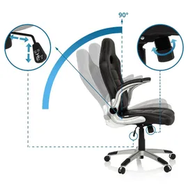 HJH Office Game Sport Kunstleder Schwarz