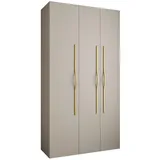 abiks möbel Drehtürenschrank COMO 130 x 245,5 x 50 cm Gold