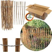 Floranica Staketenzaun Haselnuss 5 m x 90cm 12-14 cm Abstand -