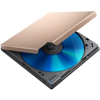 Pioneer Externes Blu-ray-Laufwerk BDR-XD08TG, USB 3.2 Gen1 (USB-Typ-C) / 2.0, schlanker tragbarer BD/DVD/CD-Brenner