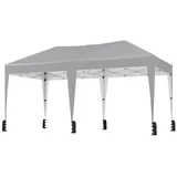 COSTWAY Faltpavillon, Gartenpavillon 3x6 m, wasserdicht & höhenverstellbar